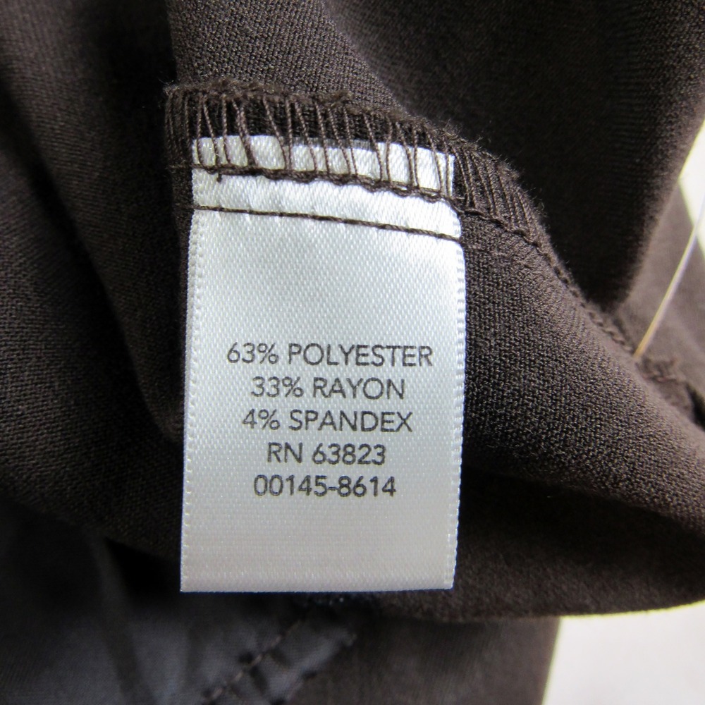 CJ Banks Dress Pants Brown Trouser Classic Fit Stretch Women's Size 20W - Picture 7 of 7
